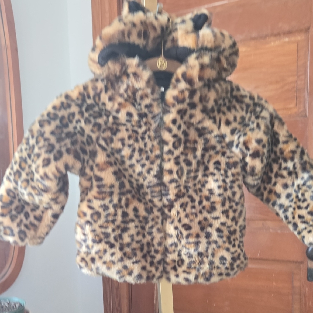 Baby Leopard Jacket Hooded With Ears 😻